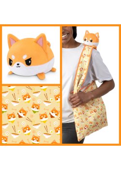 Ramen Shiba Inu Plushie Tote Bag - TeeTurtle